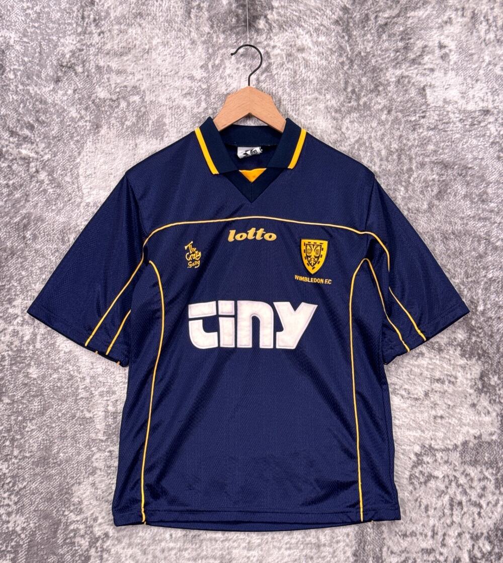Vintage Lotto Jersey Small Mens Wimbledon Football Club FC Collared